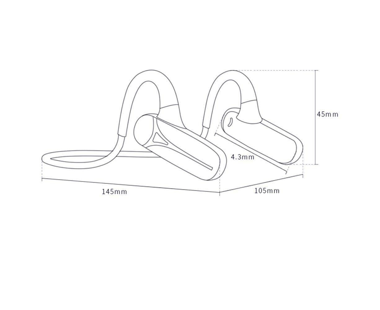 Bone Conduction Headphones - Lightweight Sports - Waterproof Bluetooth 5.0 Headset with Mic