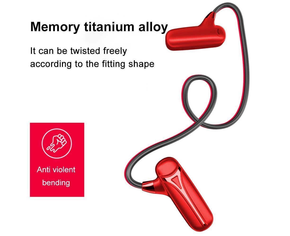 Bone Conduction Headphones - Lightweight Sports - Waterproof Bluetooth 5.0 Headset with Mic