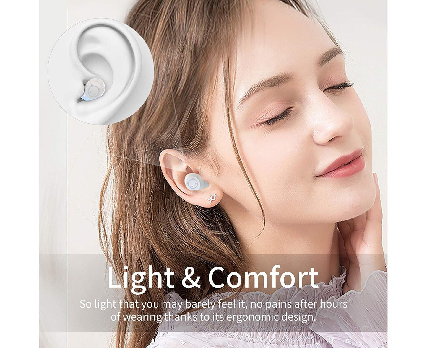 Bluetooth earbuds with charging box Compatible with iPhone and Android