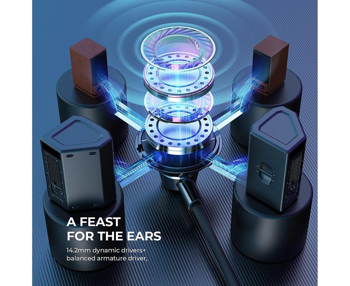 Wired Earbuds with Microphone High-resolution Audio Headphones