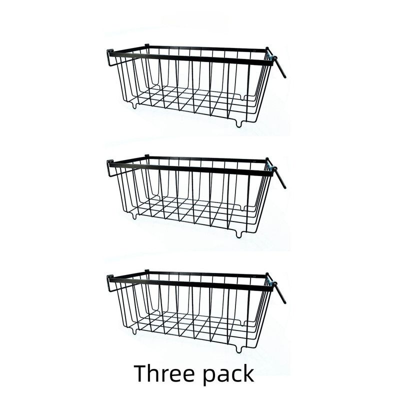 3pcsMultifunctional Kitchen Storage Basket, Fridge Organizer for Ice Cream Meatballs, Divided Storage Bin for Bedroom Bathroom Cabinet Sundries-3PCS