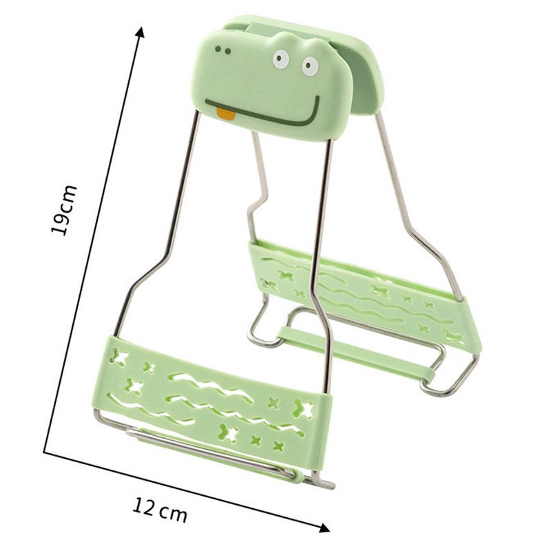 Adjustable-angle heat-resistant tongs, kitchen heat-resistant bowl tongs, silicone non-slip bowl tongs, stainless steel multi-purpose household tray lifter, multi-purpose kitchen tray lifter