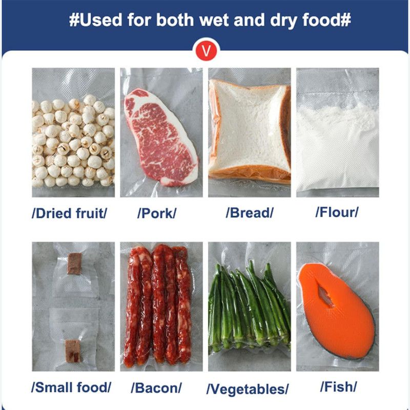 Home Vacuum Sealer, All-Purpose Automatic Food Preservation Machine for Dry and Wet Items, 30cm Extended Sealing Vacuum Packer, One-Touch Vacuuming to Prevent Odor Transfer and Leaks, Supports External Vacuuming, Spot Vacuuming, Dry, and Wet Modes - Black