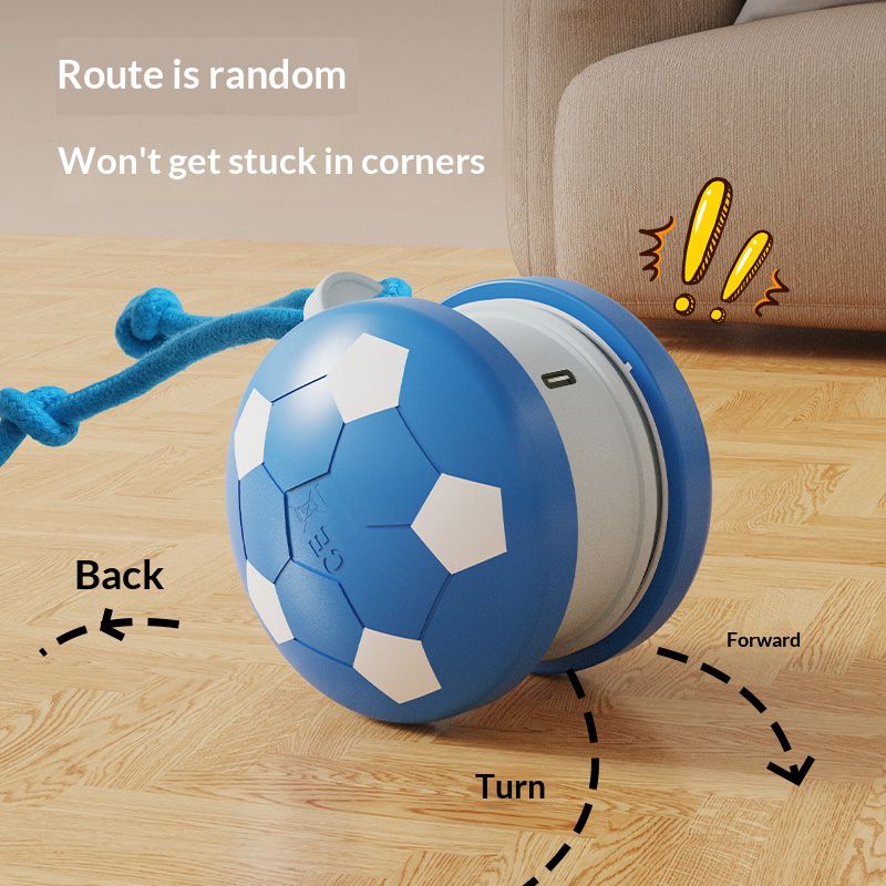 Smart Self-Rolling Pet Toy, Durable Chew Ball for Cats and Dogs to Keep Themselves Entertained - Orange