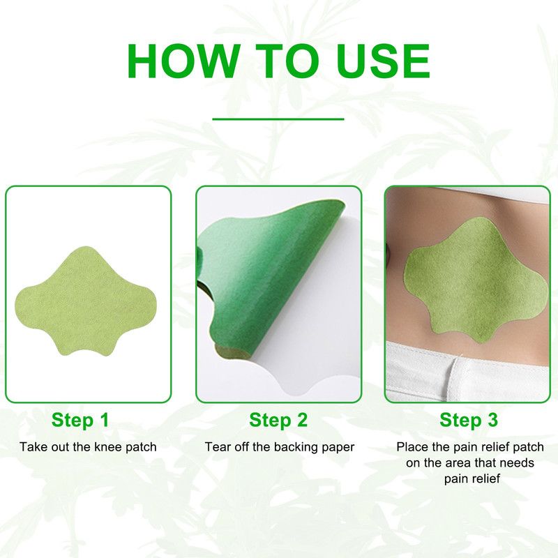 Mugwort Cervical Heat Patches: Herbal Patches for Neck and Shoulder Stiffness and Soreness in “Text Neck” Sufferers (48 pcs/4 boxes)