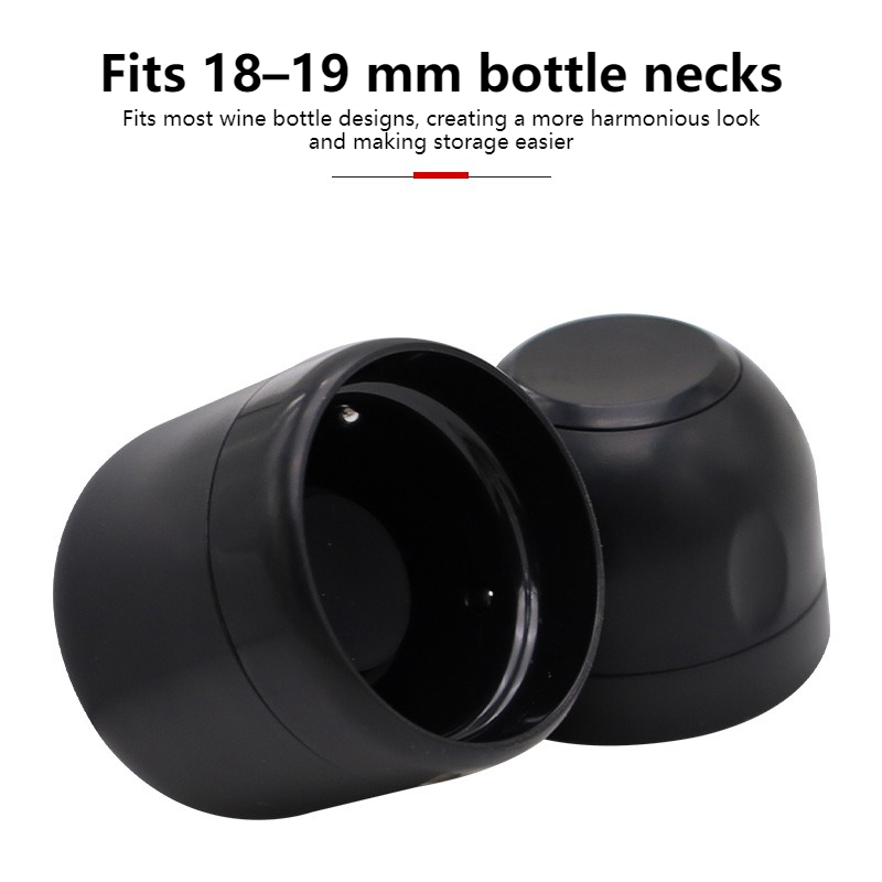 4Pcs Wine Stopper Set (2 Red Wine Stoppers + 2 Champagne Stoppers), Rotatable Lock Design with Food-Grade Silicone