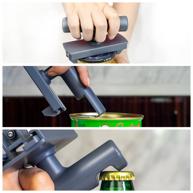 Multi-Function Jar Opener, Adjustable Non-Slip Lid Opener for 20mm-100mm Caps, ABS & Stainless Steel, Easy to Use - Green