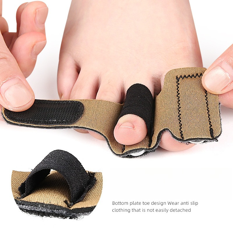 Adjustable Toe Splint Wraps, Hammer Toe Corrector for Curled/Claw Toes, Aluminum Brace Support for Daily Wear (2PCS)
