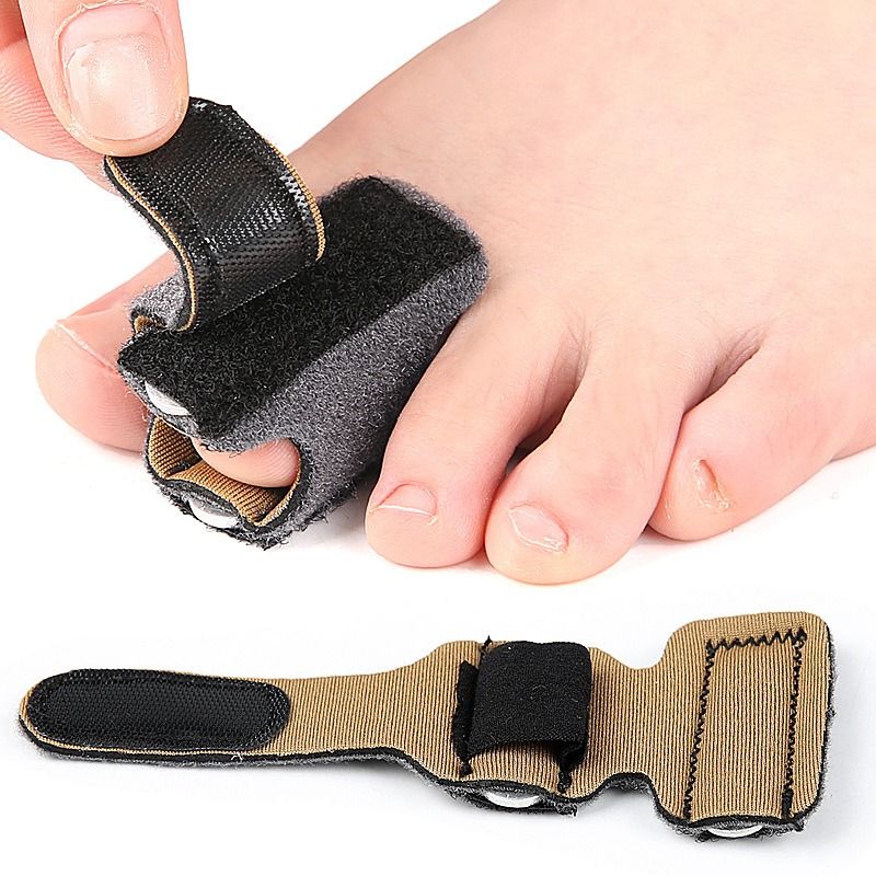 Adjustable Toe Splint Wraps, Hammer Toe Corrector for Curled/Claw Toes, Aluminum Brace Support for Daily Wear (2PCS)