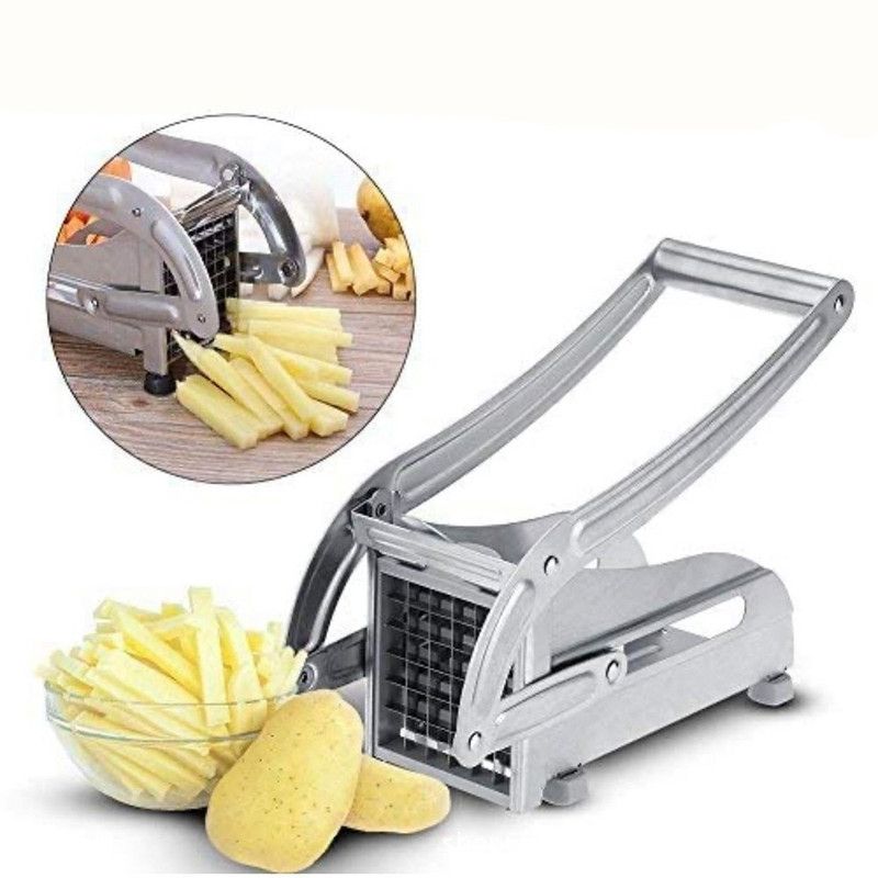 Stainless Steel Potato Cutter, Manual Multi-Functional Vegetable Dicer for Potato Cucumber Carrot
