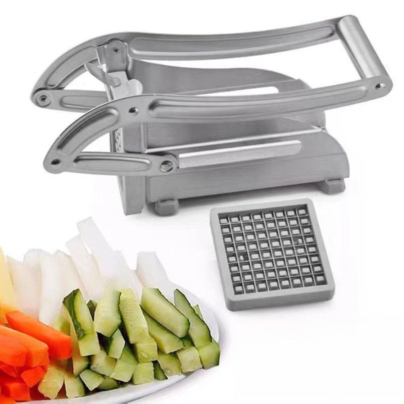 Stainless Steel Potato Cutter, Manual Multi-Functional Vegetable Dicer for Potato Cucumber Carrot