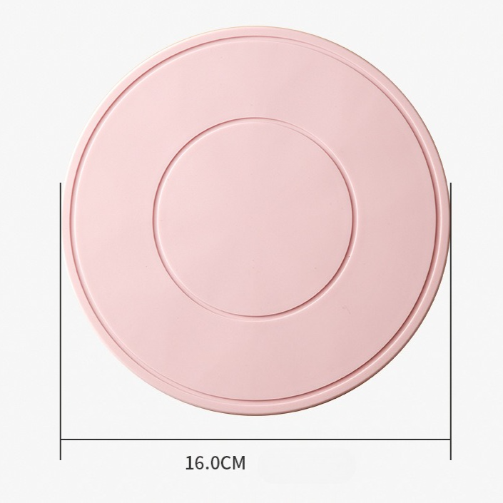 Food-Grade Silicone Heat-Resistant Trivet, 16cm Non-Slip Table Mat, Snowflake Hollow Hot Pot Coaster—Purple