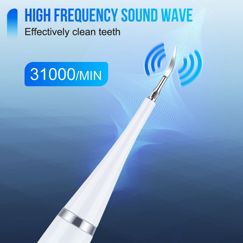 Multifunctional Electric Dental Cleaner, Tartar Remover, 2-in-1 Handheld Electric Toothbrush Oral Cleaning Device—Black