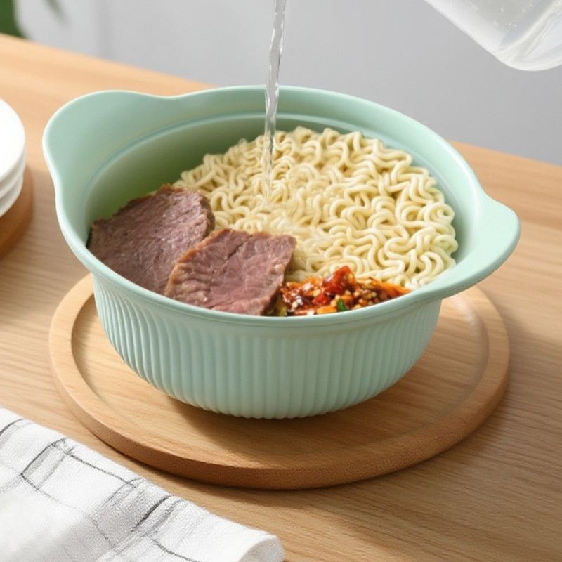 600 mL Food-Grade Silicone Steamer Pot, Single-Serving Cookware for Microwave & Air Fryer—Beige