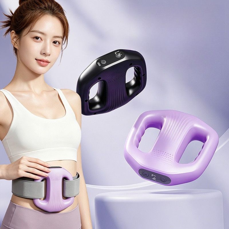 Dual Ring Vibration Massage Fascia Ring, Wearable & Handheld Dual-Use High-Power Fitness Massager—Black