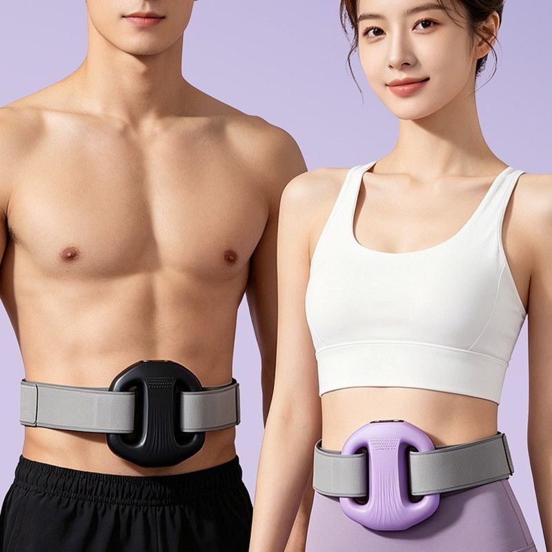 Dual Ring Vibration Massage Fascia Ring, Wearable & Handheld Dual-Use High-Power Fitness Massager—Purple