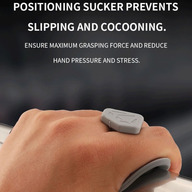 Silicone Fitness Palm Guards, Anti-Slip Lifting Palm Pads, Blister Prevention Grips (1 Pair)—Black