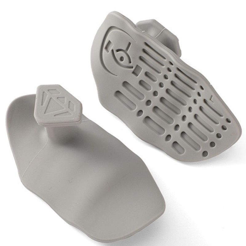 Silicone Fitness Palm Guards, Anti-Slip Lifting Palm Pads, Blister Prevention Grips (1 Pair)—Gray