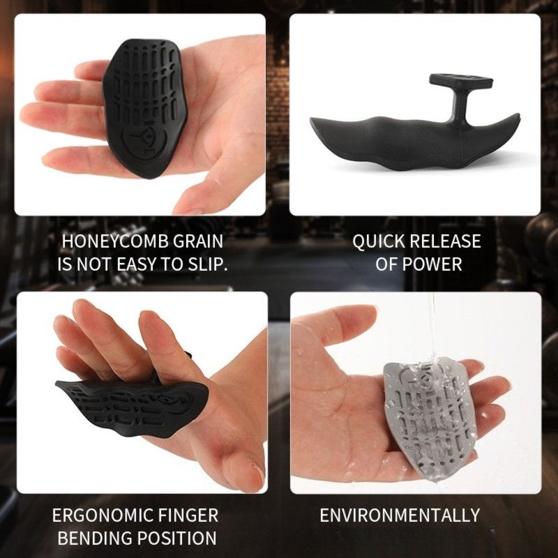 Silicone Fitness Palm Guards, Anti-Slip Lifting Palm Pads, Blister Prevention Grips (1 Pair) - Green