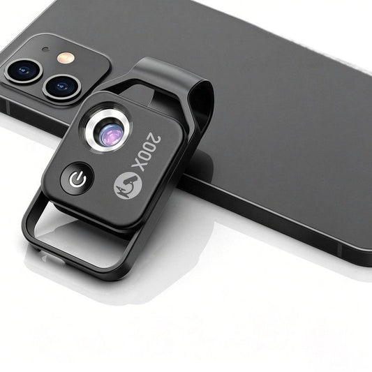 HD 200x Portable Microscope Lens for Smartphones – Kids Educational Science Toy, Biological Experiment Tool with CPL Filter