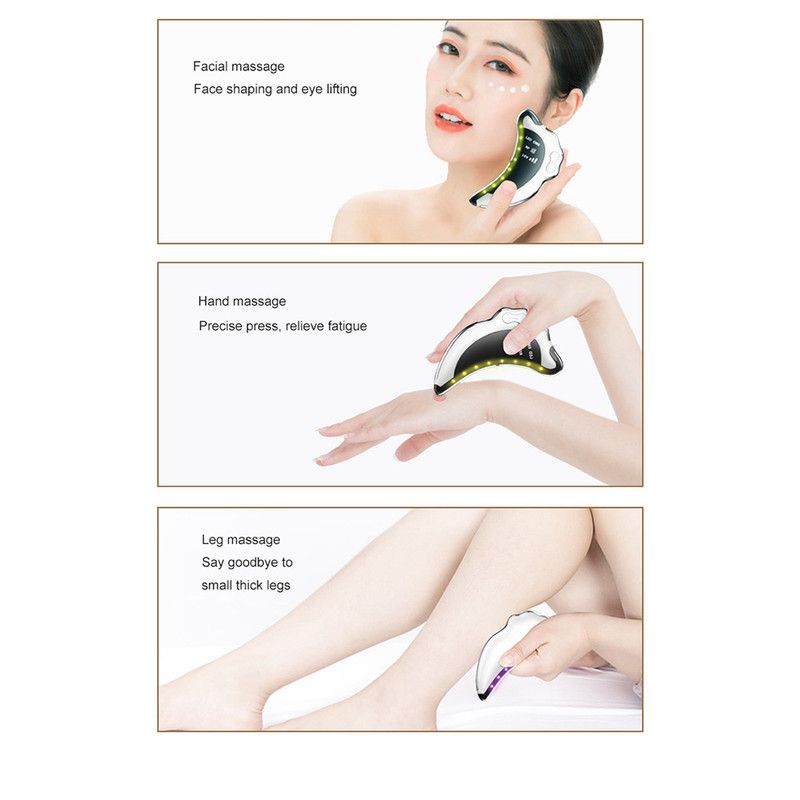 <p>EMS Microcurrent Facial Device with RF Radio Frequency, 5 Light Therapy, Thermal Heating &amp; Ionic Vibration Massage, Electric Gua Sha for Face, Chin, Arm &amp; Leg, Anti-Aging Skin Tightening &amp; Body Sculpting Tool, Quiet Skincare Massager</p>