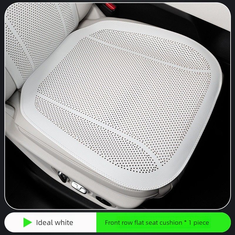 Car Seat Cushion Breathable Perforated Seat Pad, Non Slip Auto Front Seat Cover Mat for Driving Office Chair-Gray