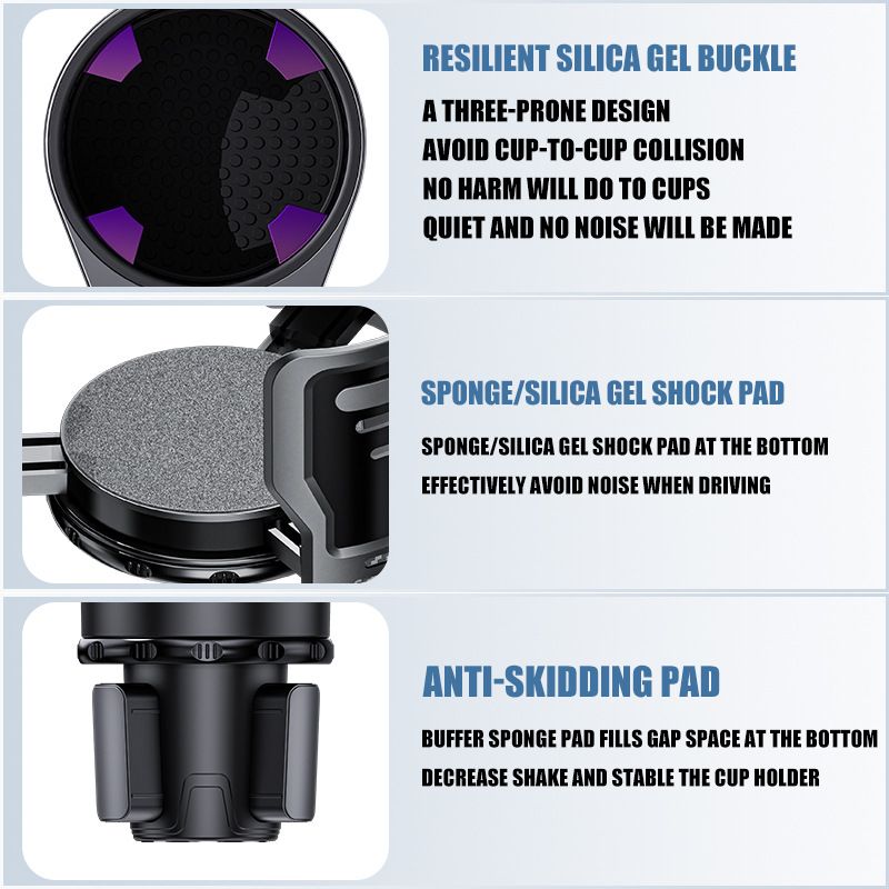 Adjustable Car Cup Holder Expander Small Size Multifunctional Vehicle Drink Bottle Holder Organizer For Car Console