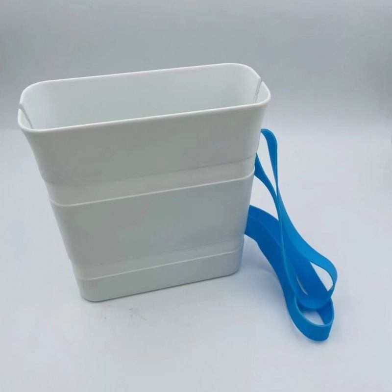 Collapsible Square Storage Container, Reusable Freezer Food Storage Bin with Strap, Stackable Refrigerator Organiser Tub for Fridge & Pantry