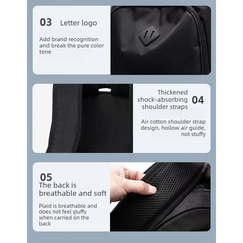 Casual School Backpack with USB Charging Port, Water Resistant Daypack for Uni Students & Daily Commute-small