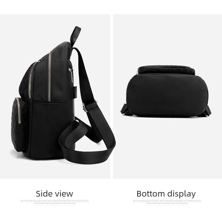Quilted Water Resistant Backpack Handbag, Multiway Casual Daypack for Women Daily Travel & Shopping