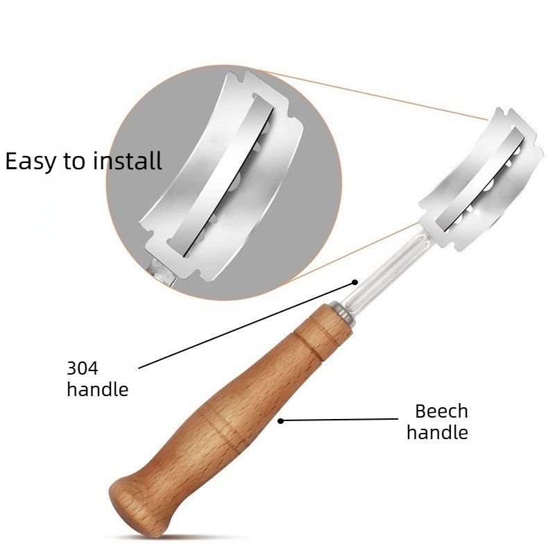 Bread Scoring Lame Tool Kit with Replacement Blades, Artisan Sourdough Bread Baking Gadget for Home Bakers
