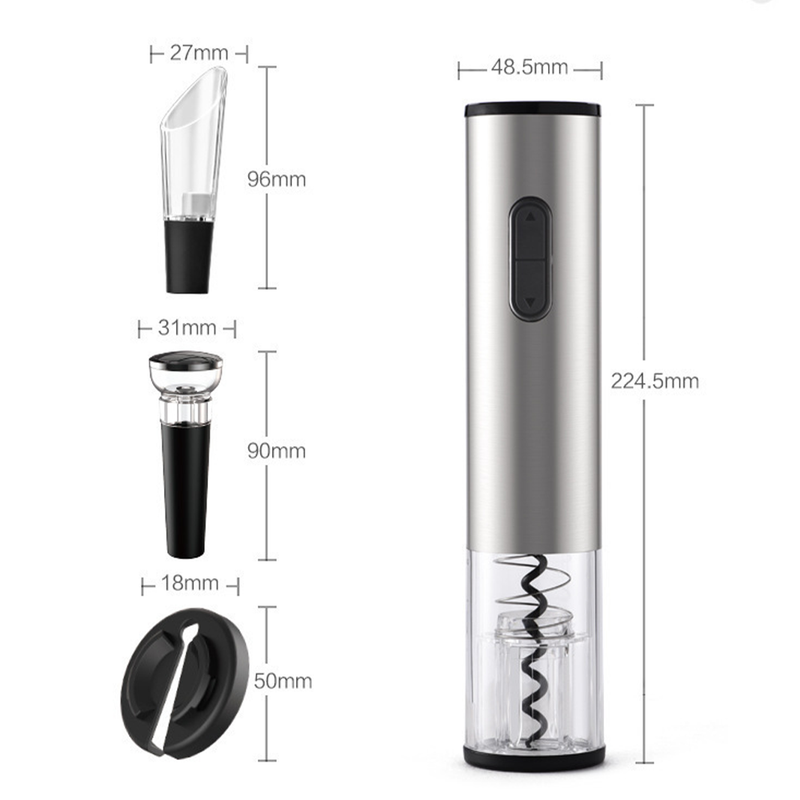 Rechargeable Electric Wine Opener Gift Set, Complete Wine Accessory Kit for Home Use & Wine Lovers Present