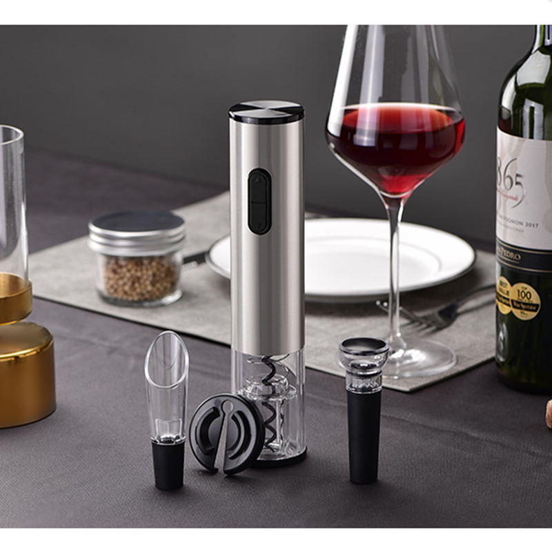 Rechargeable Electric Wine Opener Gift Set, Complete Wine Accessory Kit for Home Use & Wine Lovers Present