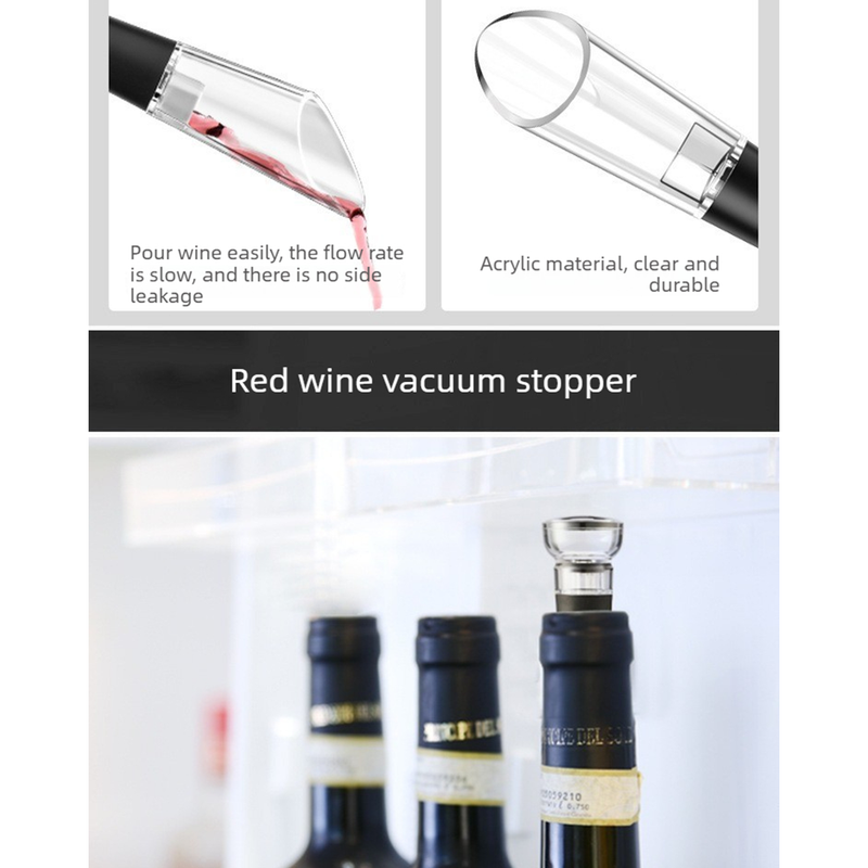Rechargeable Electric Wine Opener Gift Set, Complete Wine Accessory Kit for Home Use & Wine Lovers Present
