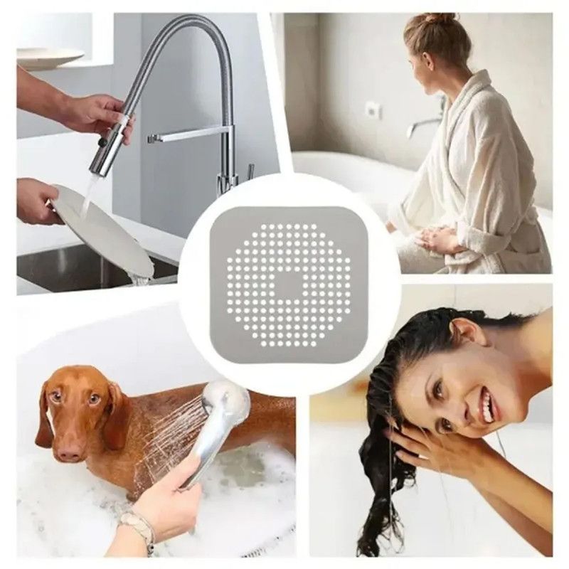 Silicone Sink Strainer for Kitchen & Bathroom – Black