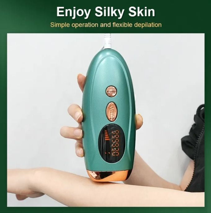 White Permanent IPL Hair Removal for Women & Men | Advanced Ice Cooling Tech for Painless Treatment | 999,999 Flashes Lifelong Device | 5-Level Intensity Professional Home Laser Hair Remover
