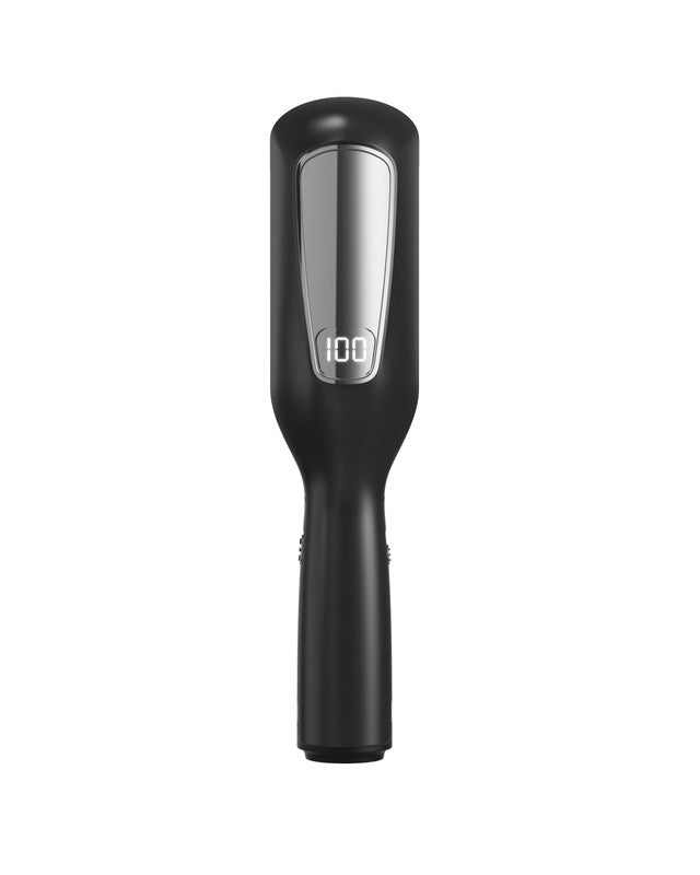 Black Automatic Split End Remover - Professional Hair Snips for Damaged Ends | Keep Your Length, Lose the Frizz | USB Rechargeable Cordless Hair Polisher for Women | Digital Battery Display