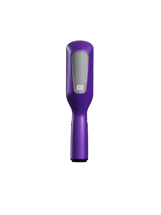 Purple Automatic Split End Remover - Professional Hair Snips for Damaged Ends | Keep Your Length, Lose the Frizz | USB Rechargeable Cordless Hair Polisher for Women | Digital Battery Display