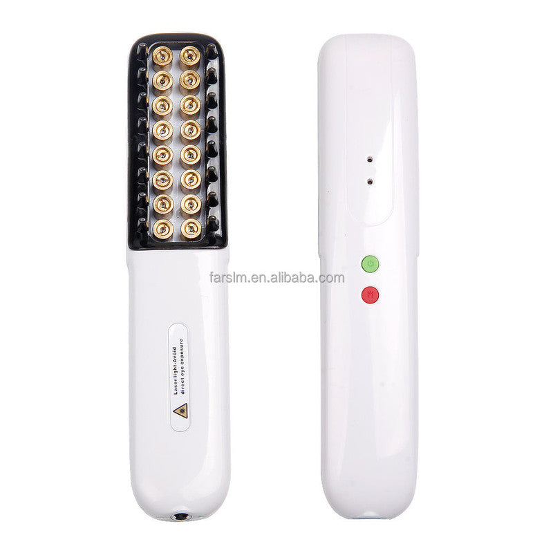 2-in-1 Smart AI Hair Straightener Brush & Red Light Therapy Comb - Cordless Mini Hot Comb with 3 Temp Settings - Portable Ceramic Straightening Brush for Travel & Quick Touch-ups - Fast Heating Hair Styler