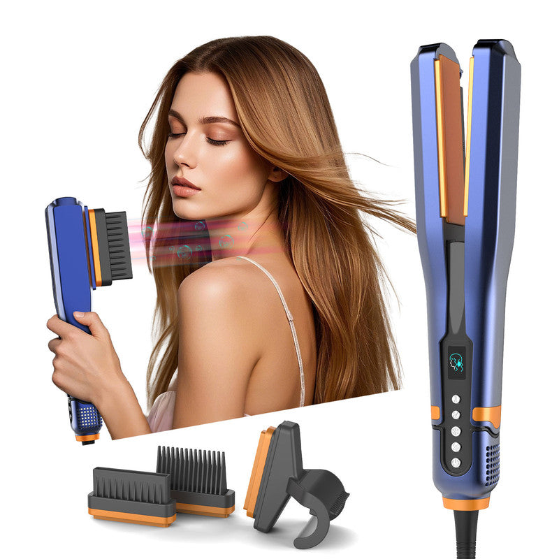 White  Revolutionary Wet to Straight Airflow Styler | 2-in-1 Ionic Hair Dryer & Straightener | 200 Million Negative Ions for Frizz-Free Shine | 1600W High-Speed Air Flat Iron | Time-Saving Daily Tool