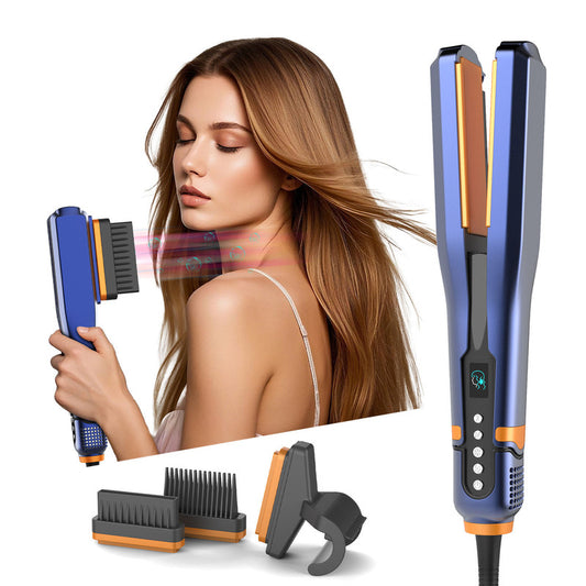 White  Revolutionary Wet to Straight Airflow Styler | 2-in-1 Ionic Hair Dryer & Straightener | 200 Million Negative Ions for Frizz-Free Shine | 1600W High-Speed Air Flat Iron | Time-Saving Daily Tool