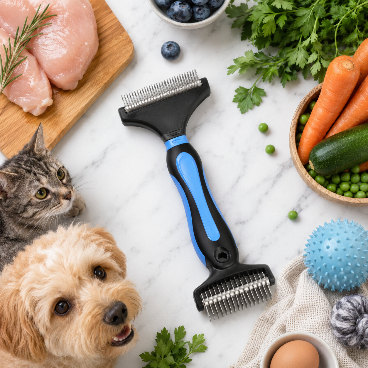 Maxpower Planet Pet Grooming Brush - Double Sided Dematting