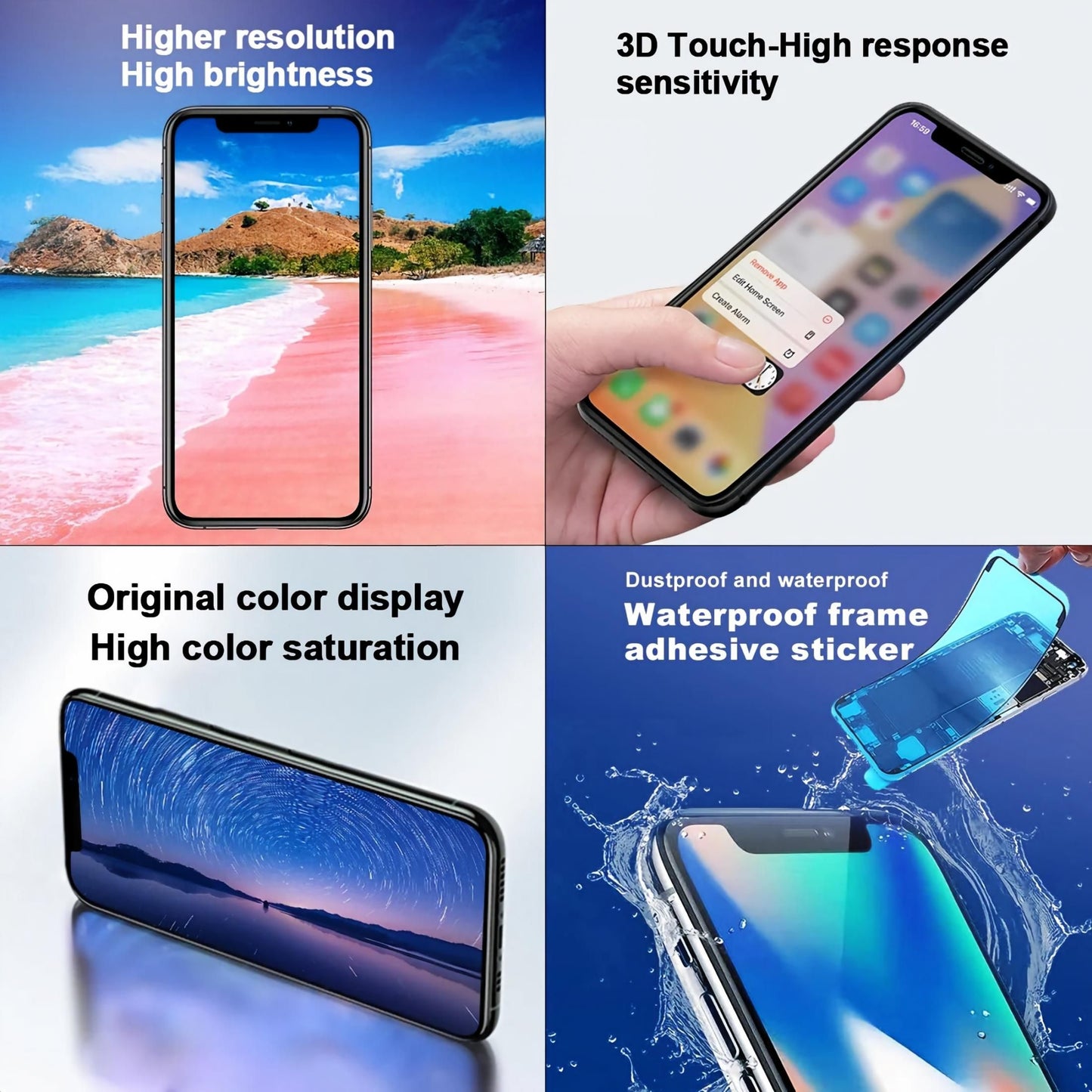iPhone 11 Screen Replacement 6.1" Incell LCD Touch Digitizer with Repair Tools for iPhone 11 A2111 A2221 A2223