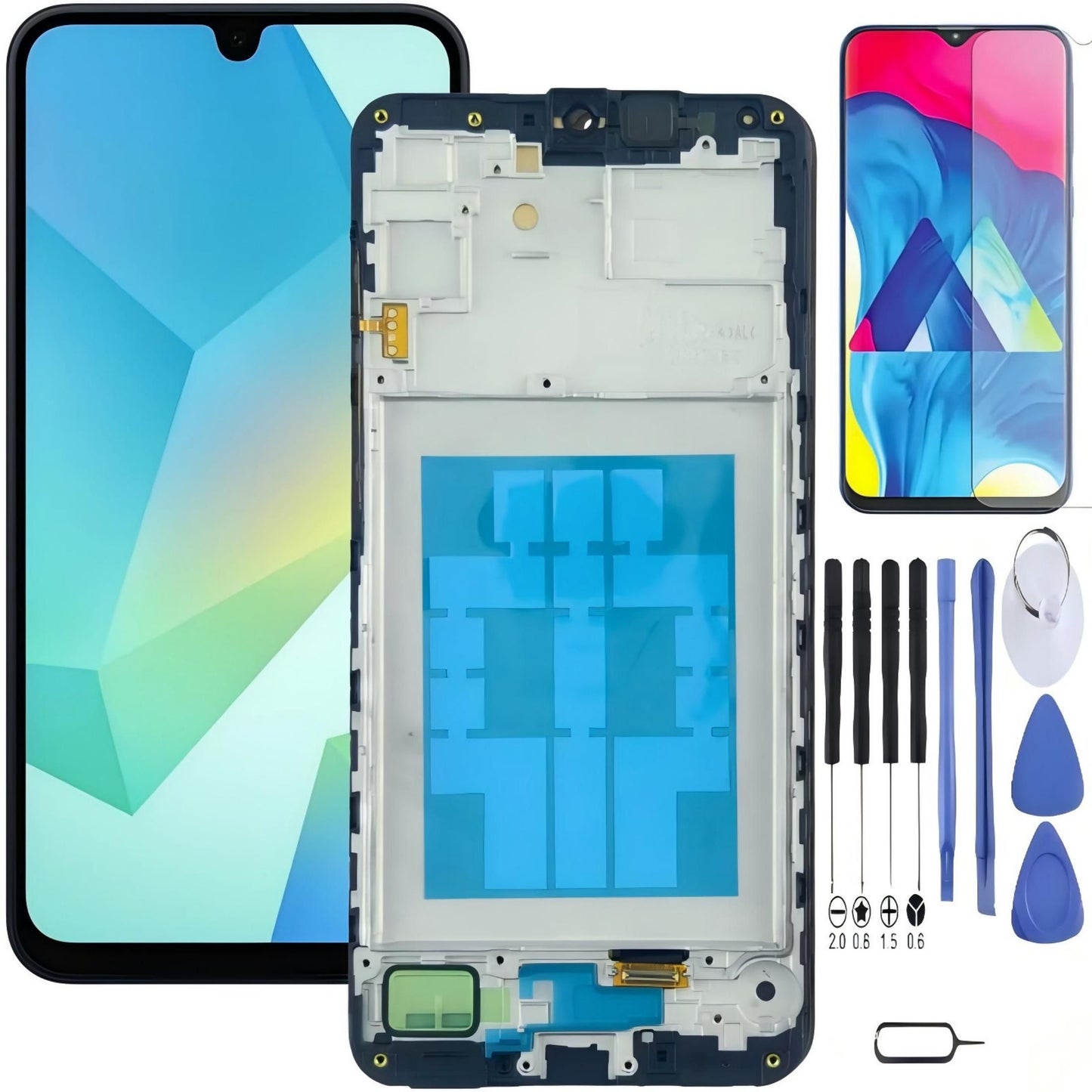 Samsung Galaxy A16 5G Screen Replacement, 6.7 Inch Super AMOLED Touch Digitizer, Comes with Full Repair Tool Kit & Tempered Glass Protector for SM-A1660 SM-A166B SM-A166P SM-A166U