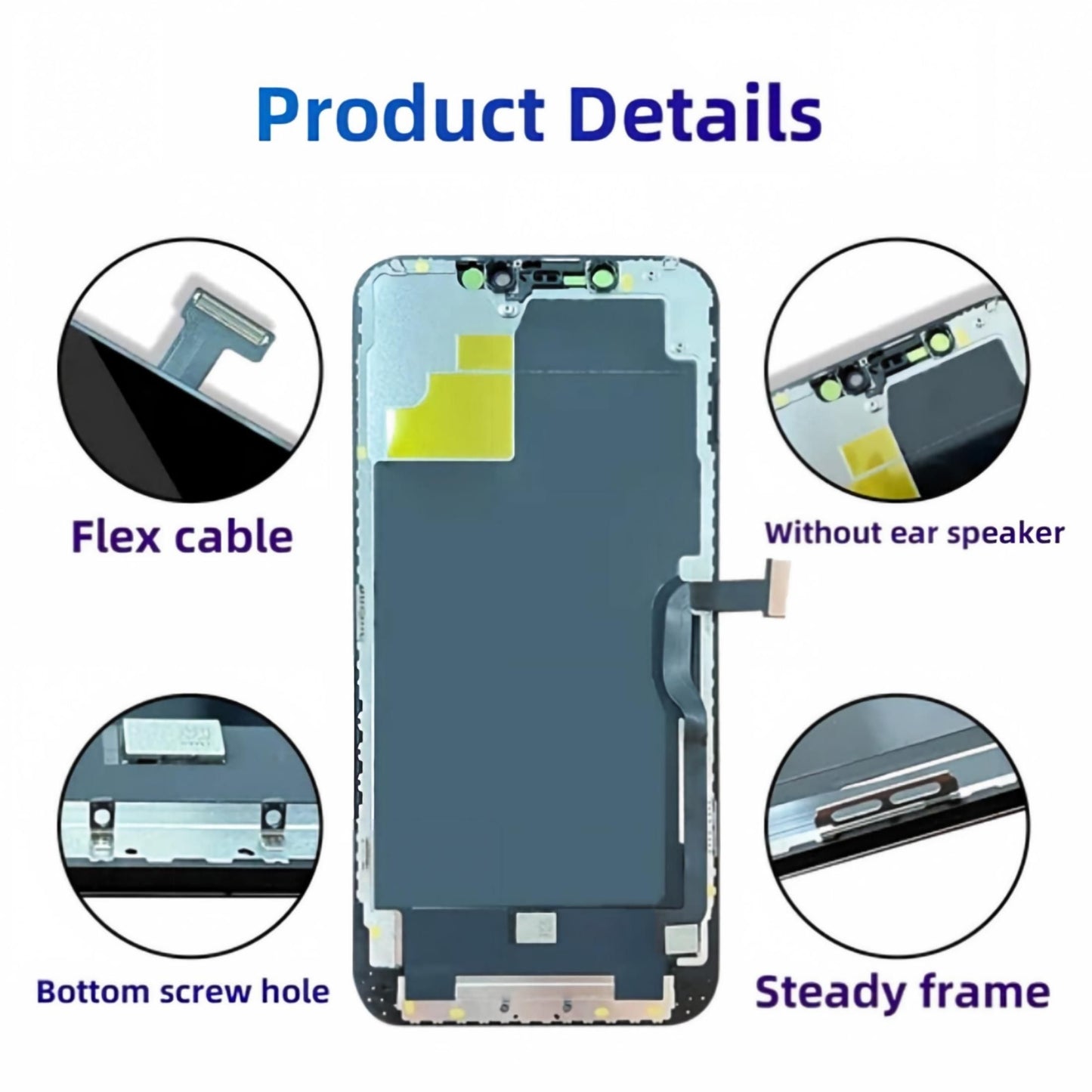 iPhone 12 / iPhone 12 Pro Screen Replacement, 6.1 Inch Incell LCD Touch Screen Digitizer with Complete Repair Tool Kit & Tempered Glass, Compatible with iPhone 12 A2172 A2402 A2403 A2404 / iPhone 12 Pro A2341 A2406 A2407 A2408