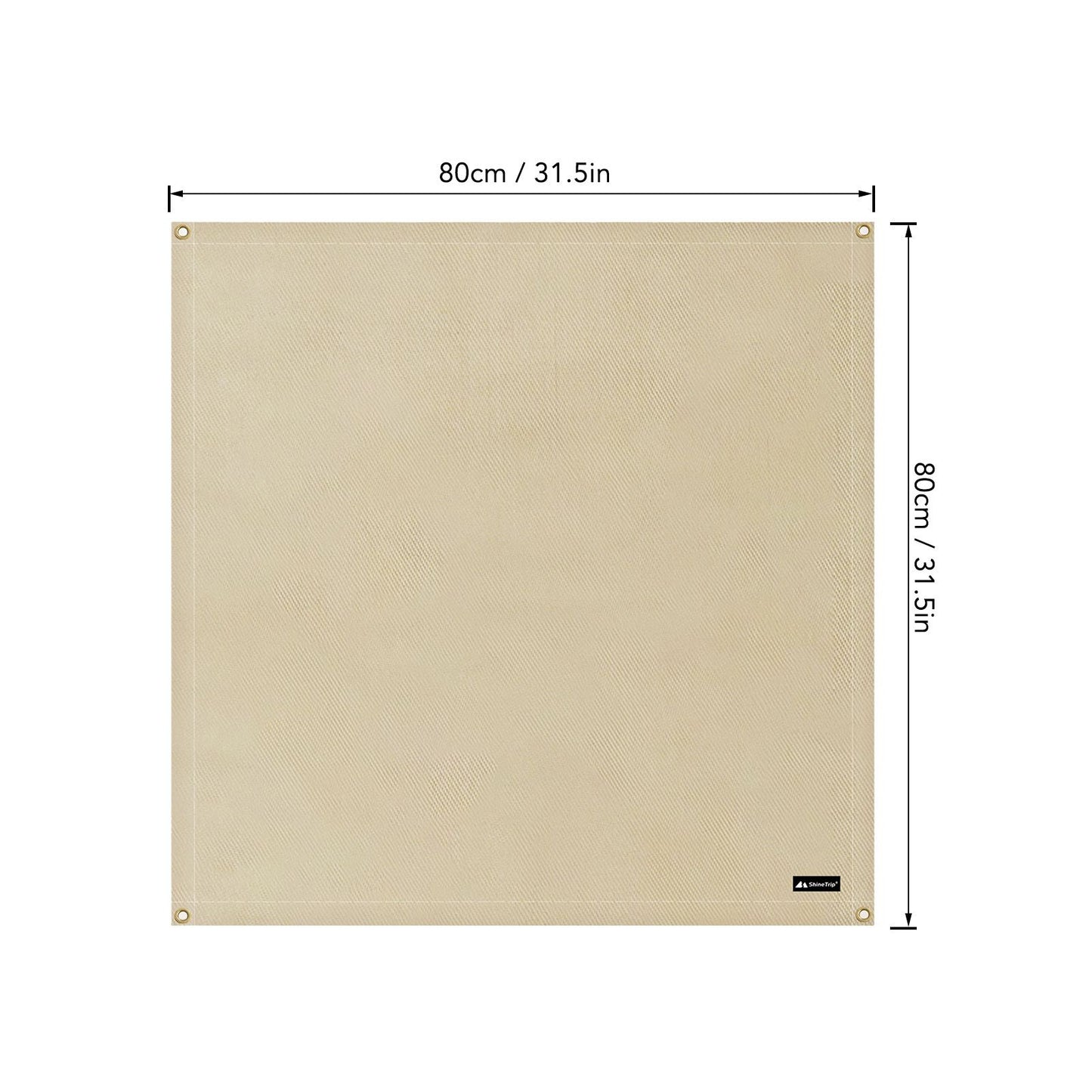 BBQ Grill Mat Outdoor Picnic Fire Pit Mat High Temperature Resistant Glass Fiber Fireproof Cloth M 80x80cm