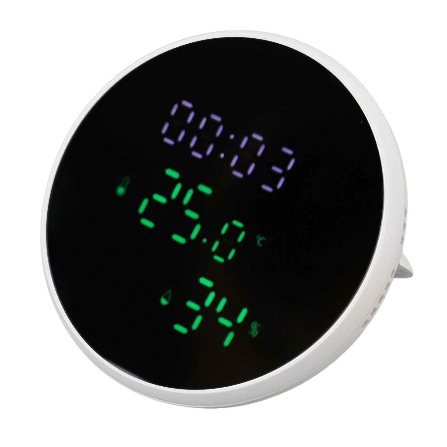 WiFi Thermometer Hygrometer High Accuracy Voice Control Smart Temperature Humidity Sensor with LED for Homes Office