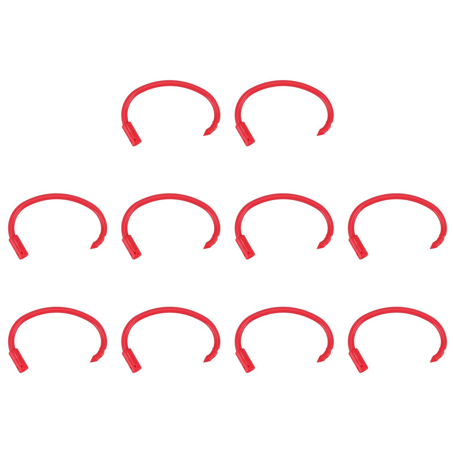 10 PCS Plastic Cow Nose Ring Large Cattle Breeding Nose Ring Livestock Nose Traction Rings