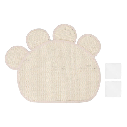 Sisal Cat Scratcher Mat Cute Shape Grinding Claw Protecting Furniture Cat Floor Scratching Pad for Cats Kittens