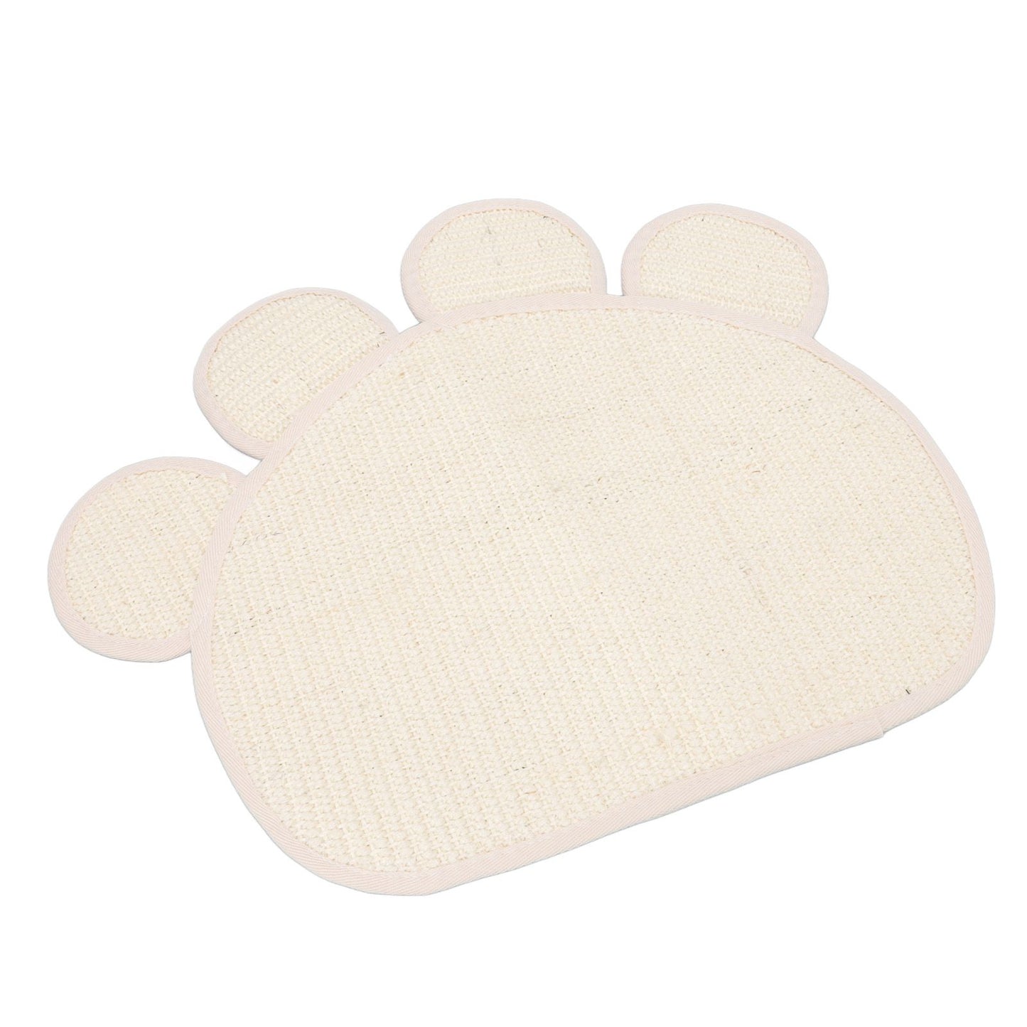 Sisal Cat Scratcher Mat Cute Shape Grinding Claw Protecting Furniture Cat Floor Scratching Pad for Cats Kittens